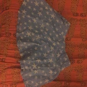A star skirt with shorts underneath